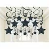 Hanging Decoration - Shooting Stars 30 Pk Black 2 Hanging Decoration - Shooting Stars 30 Pk Black -Halloween Costumes Sales hanging decoration shooting stars 30 pk black