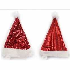 Hat - Santa, Sequins Assorted