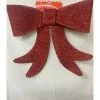 Decorative Bow - 40cm Red Glitter Bow