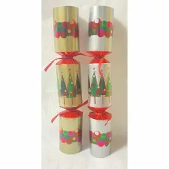 Bon Bons - 10" Gold & Silver Christmas Trees, 50pk