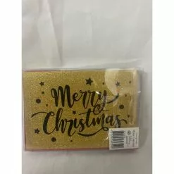 Christmas Cards - Xmas Glitter, Film & Foil, 6pk