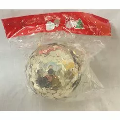 Christmas Bauble - 8cm High Shine, Silver