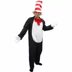 Adult Costume - Onesie, Cat In The Hat