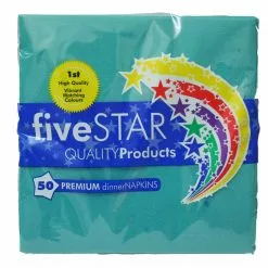 Serviettes - Dinner, Turquoise 40 Pk