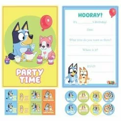 Invitations - Bluey 8 Pk