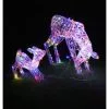 LED Soft Acrylic - Reindeer Mother & Baby, Multicolour