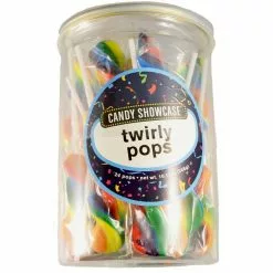 Lollipops - Twirly Pops, Rainbow 24 Pk