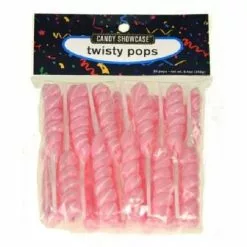 Lollipops - Twisty Pops, Pink 20 Pk