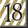 Serviettes - Luncheon, 18 Black & Gold 16 Pk -Halloween Costumes Sales luncheon serviettes 18 black gold 16 pk