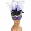 Mask - Venetian, Feather Masquerade, Purple -Halloween Costumes Sales mask venetian feather masquerade purple
