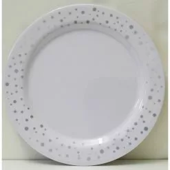 Plate - Dinner, Stars Silver