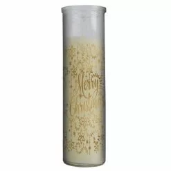 Scented Candle - Pillar Jar, Christmas White