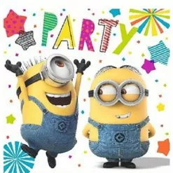 Serviettes - Luncheon, Despicable Me Minion Made 16 Pk