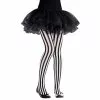 Tights - Child, Black & White Stripes -Halloween Costumes Sales tights child black white stripes