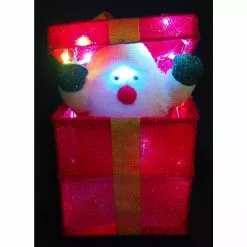 Tinsel Present - Santa, Light Up