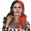 Wig - Red & Black Harlequin -Halloween Costumes Sales wig red black harlequin
