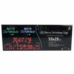 LED Sign - Merry Christmas, Green 5 LED Sign - Merry Christmas, Green -Halloween Costumes Sales xa5301