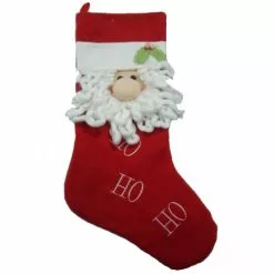 Christmas Stocking - Santa Face, Deluxe