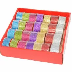 Ribbon Roll - Glitter, Assorted Colours